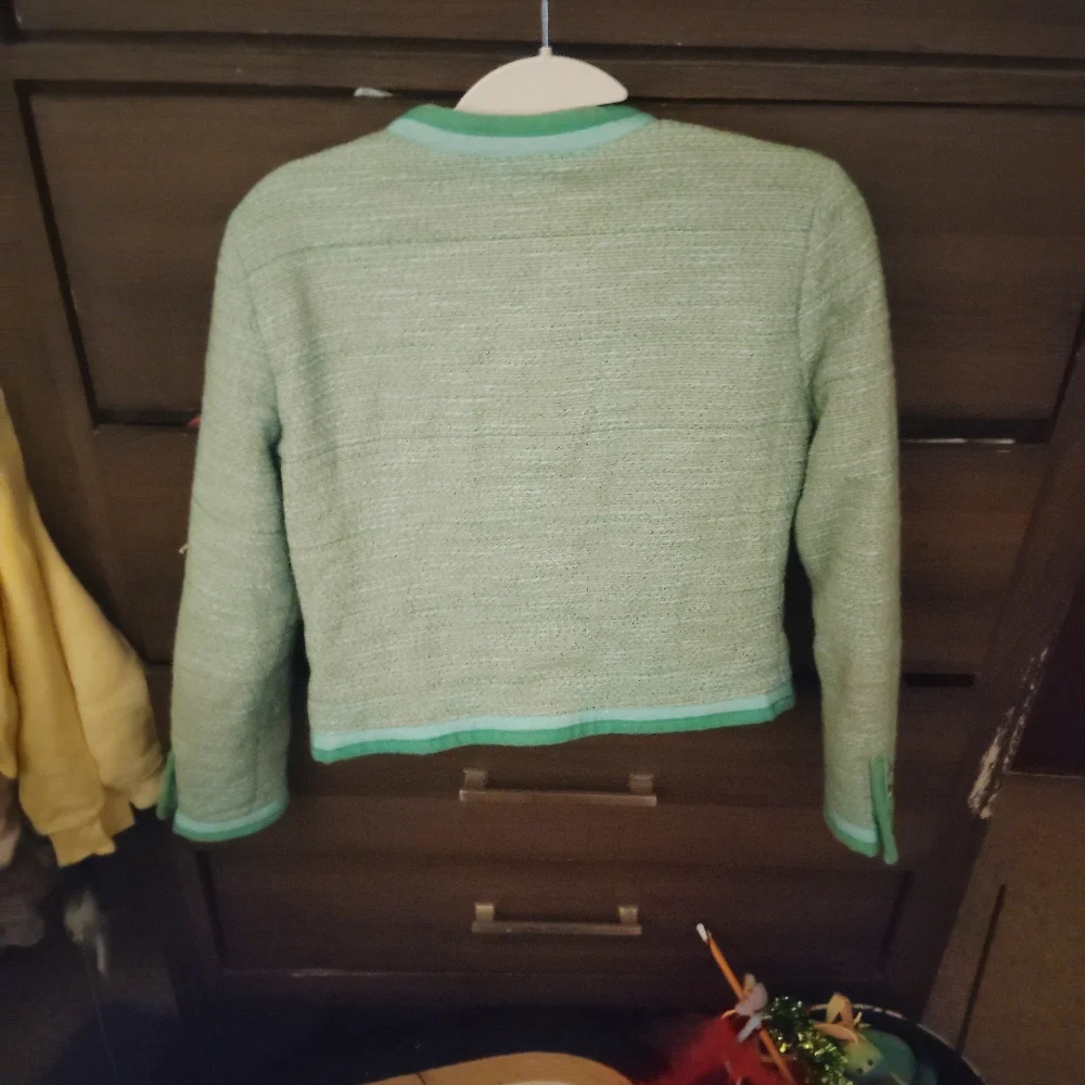 J.CREW Mint Green Tweed Blazer - Size 2